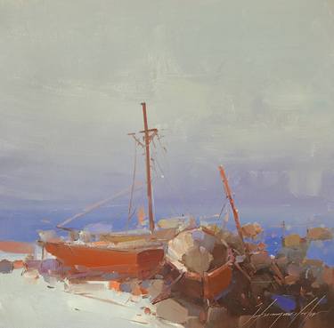 Print of Boat Paintings by Vahe Yeremyan