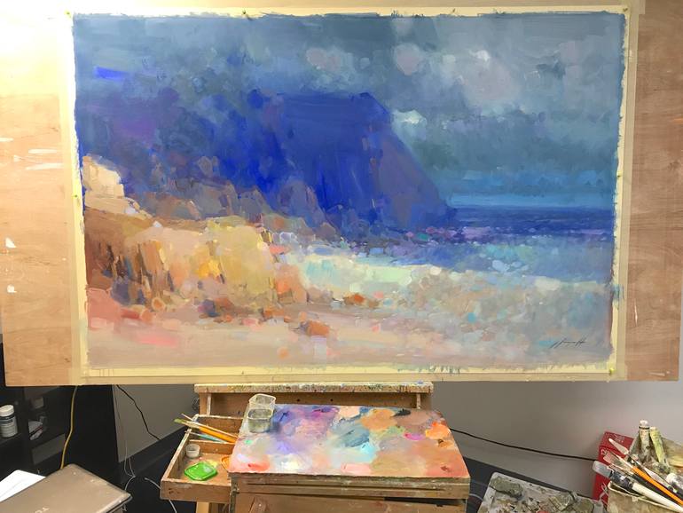Original Impressionism Seascape Painting by Vahe Yeremyan