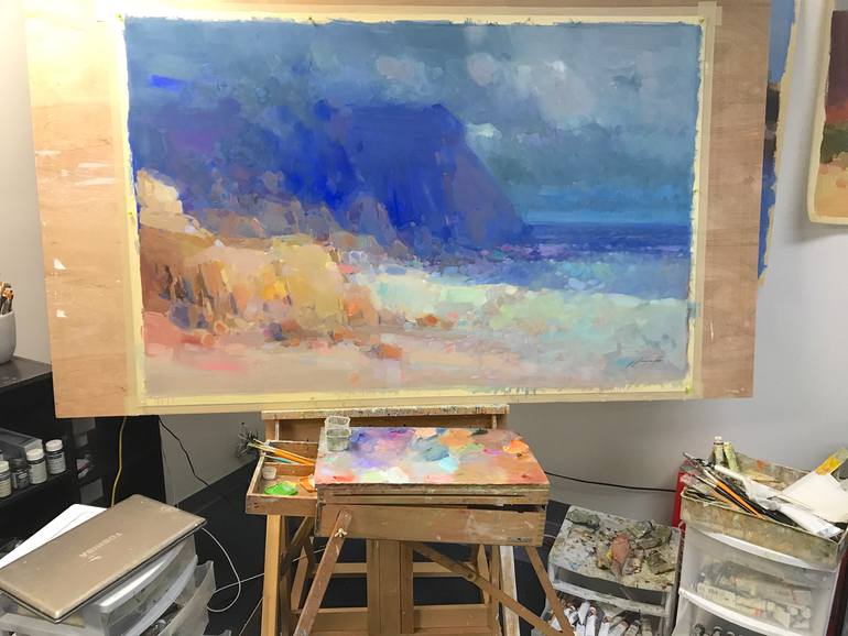 Original Impressionism Seascape Painting by Vahe Yeremyan