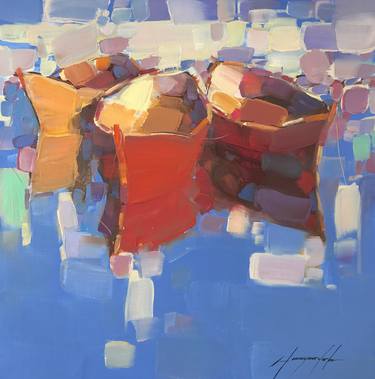 Print of Boat Paintings by Vahe Yeremyan