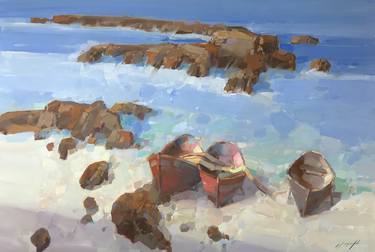 Seashore, Oil painting on Canvas thumb