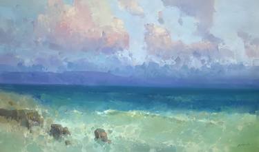 Print of Impressionism Seascape Paintings by Vahe Yeremyan