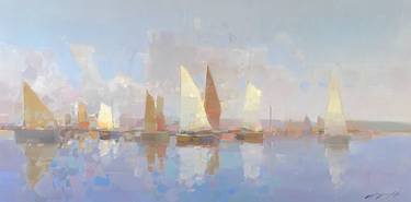 Print of Sailboat Paintings by Vahe Yeremyan