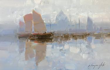 Print of Fine Art Sailboat Paintings by Vahe Yeremyan