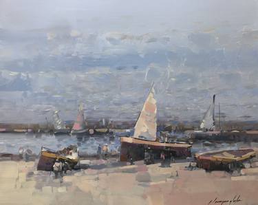 Print of Fine Art Sailboat Paintings by Vahe Yeremyan