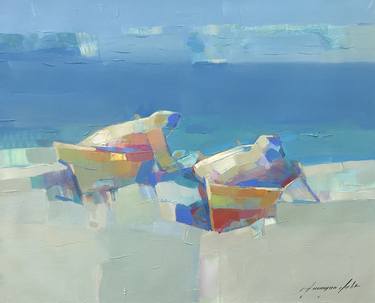 Print of Fine Art Boat Paintings by Vahe Yeremyan