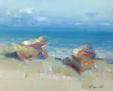 Print of Boat Paintings by Vahe Yeremyan