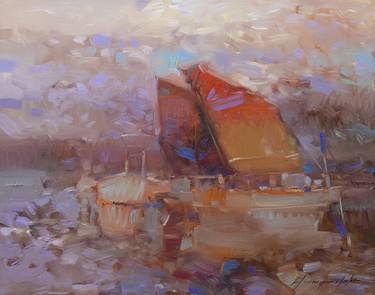 Original Sailboat Paintings by Vahe Yeremyan