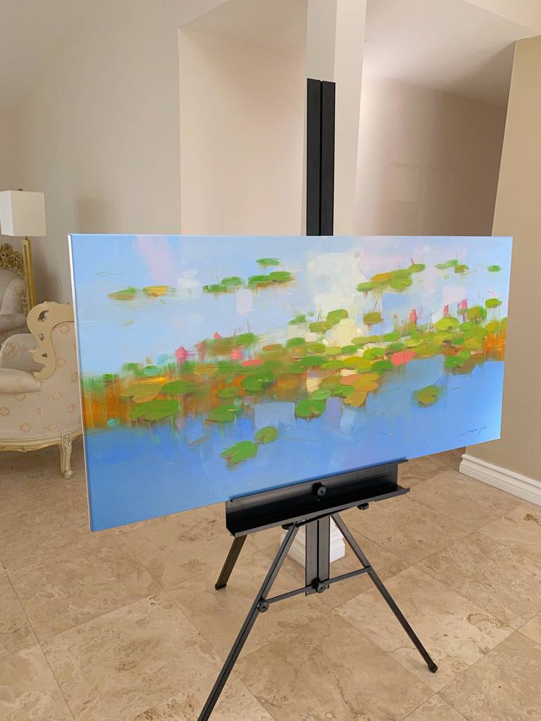 Original Impressionism Garden Painting by Vahe Yeremyan