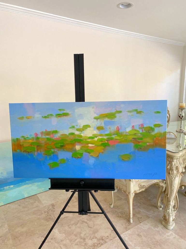 Original Impressionism Garden Painting by Vahe Yeremyan