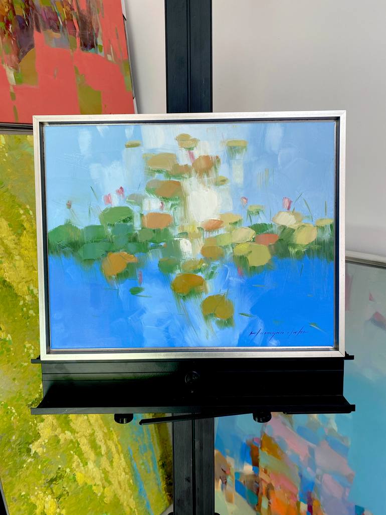 Original Impressionism Floral Painting by Vahe Yeremyan