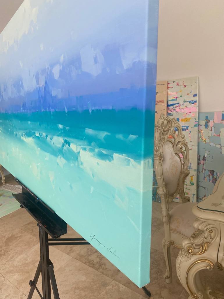 Original Impressionism Seascape Painting by Vahe Yeremyan