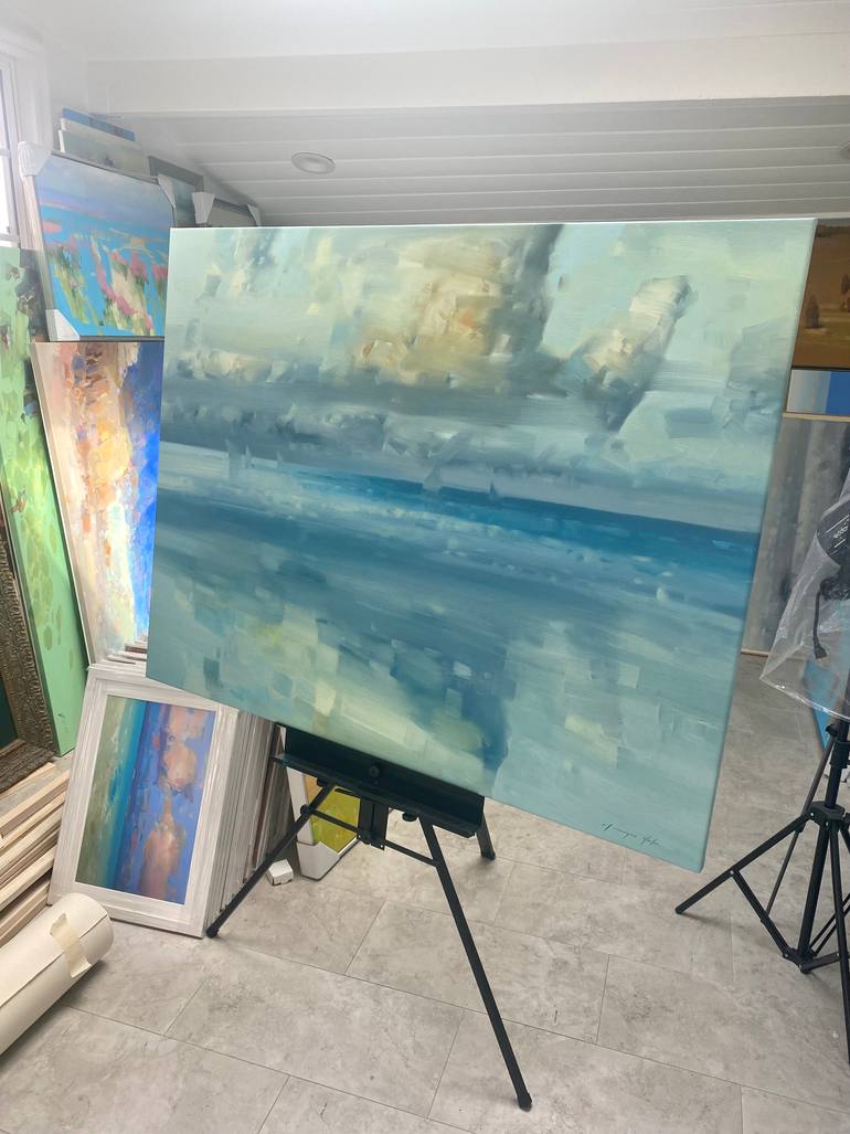Original Impressionism Seascape Painting by Vahe Yeremyan