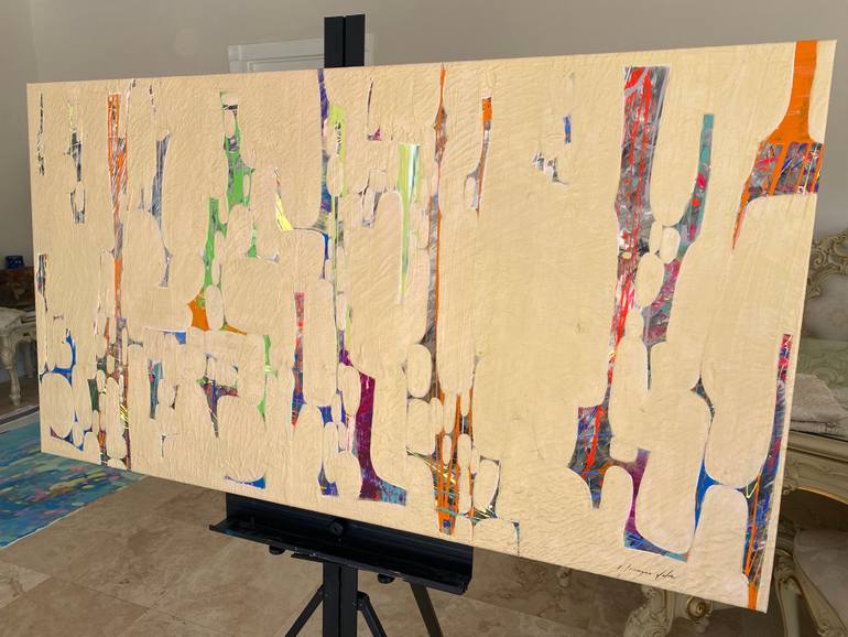 Original Fine Art Abstract Painting by Vahe Yeremyan