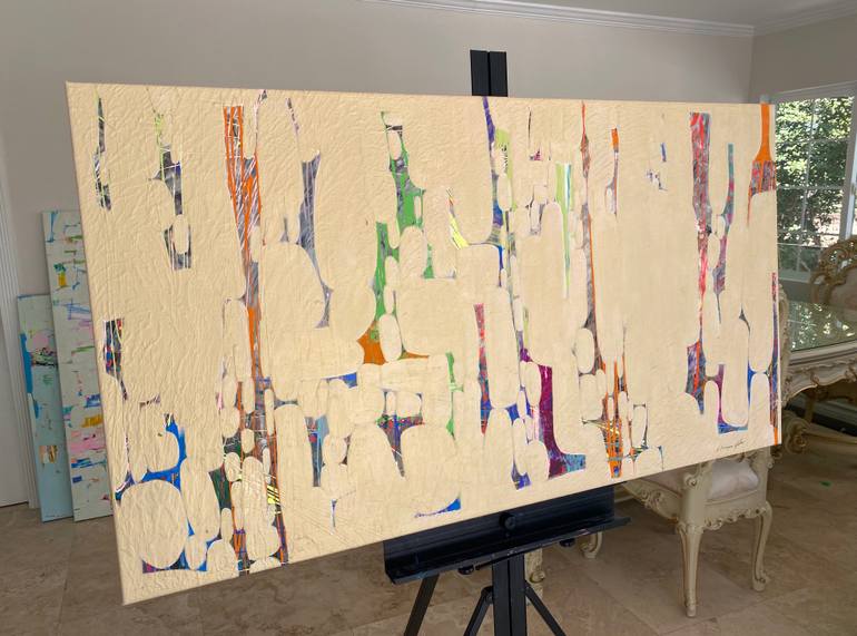 Original Fine Art Abstract Painting by Vahe Yeremyan