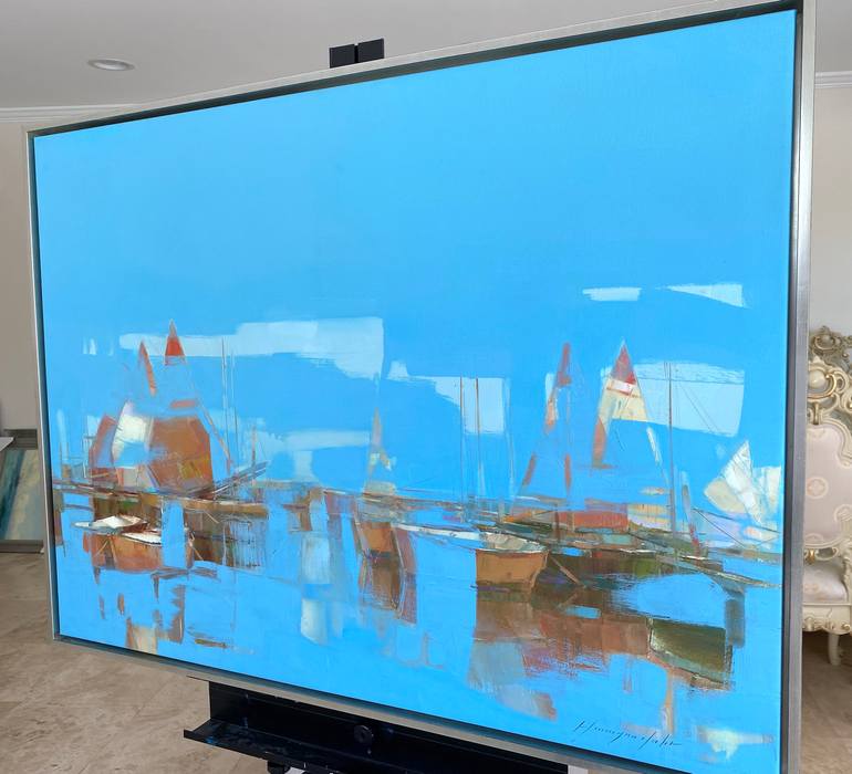 Original Fine Art Seascape Painting by Vahe Yeremyan