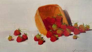Original Fine Art Still Life Paintings by Vahe Yeremyan