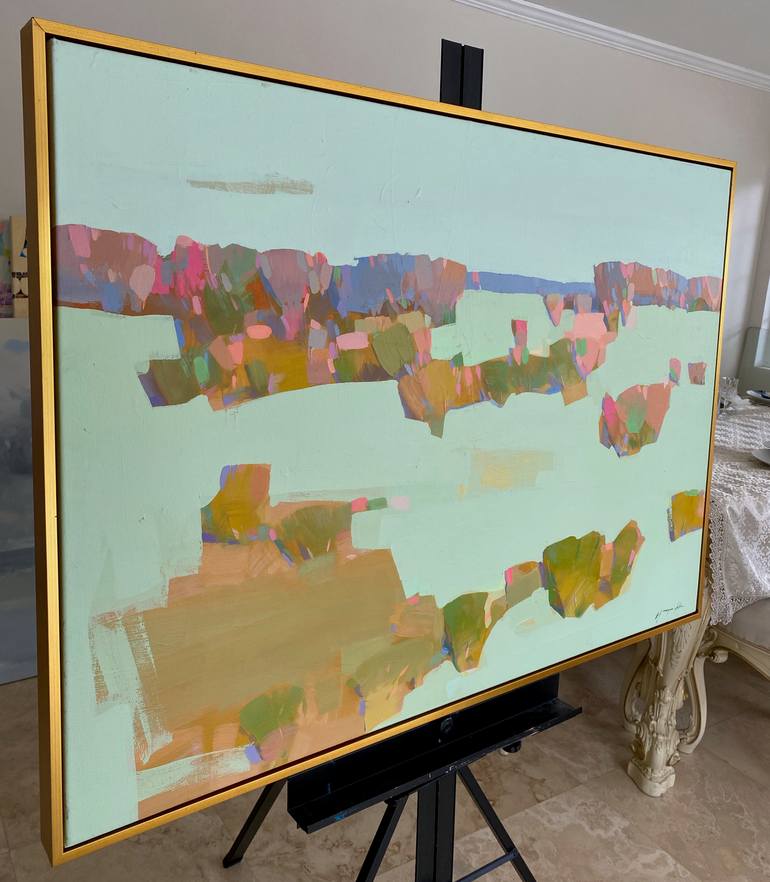 Original Abstract Landscape Painting by Vahe Yeremyan