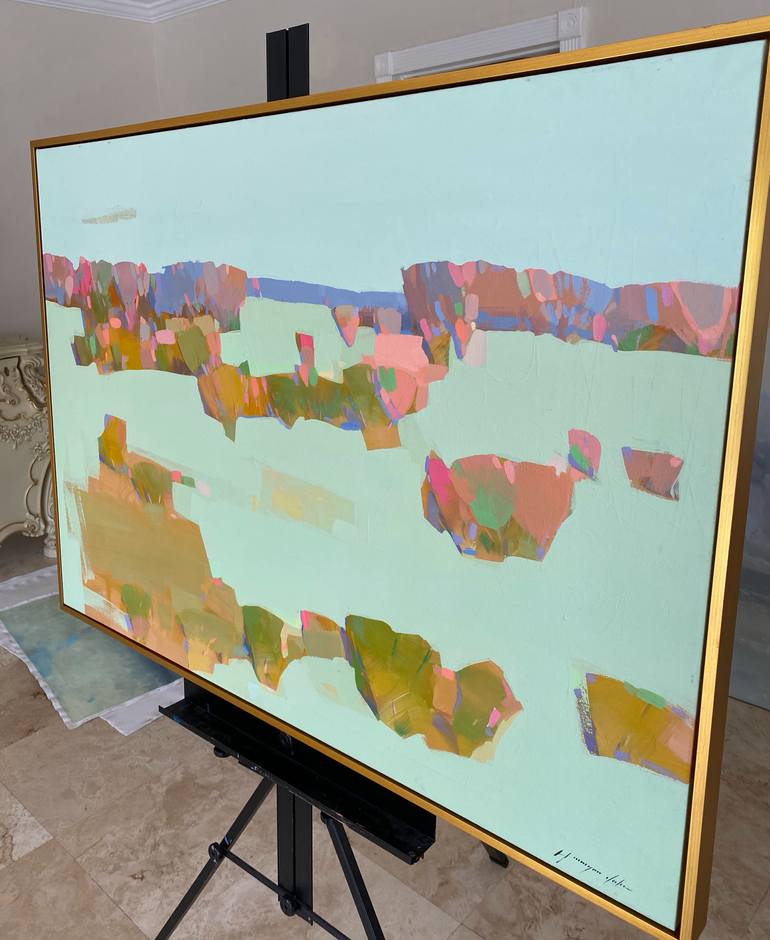Original Abstract Landscape Painting by Vahe Yeremyan