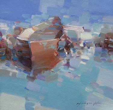 Print of Fine Art Boat Paintings by Vahe Yeremyan