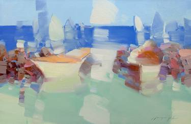 Original Boat Paintings by Vahe Yeremyan