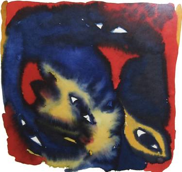 Original Expressionism Animal Paintings by Cecilia Waxberg