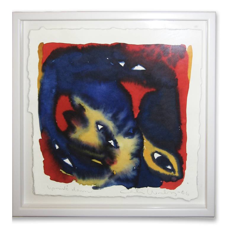 Original Expressionism Animal Painting by Cecilia Waxberg