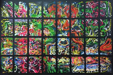 Original Abstract Expressionism Abstract Paintings by Winnie Davies
