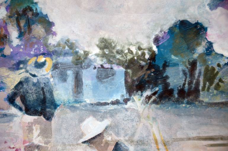 Original Figurative People Painting by Uwe Wenzel