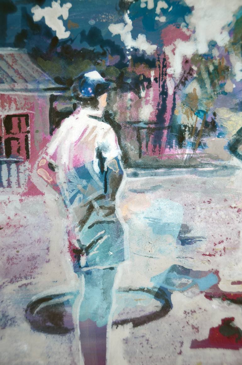 Original Figurative People Painting by Uwe Wenzel