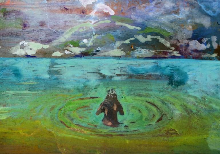 Original Figurative Landscape Painting by Uwe Wenzel