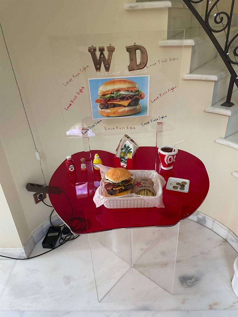 Original Pop Art Love Sculpture by Ang Angartist