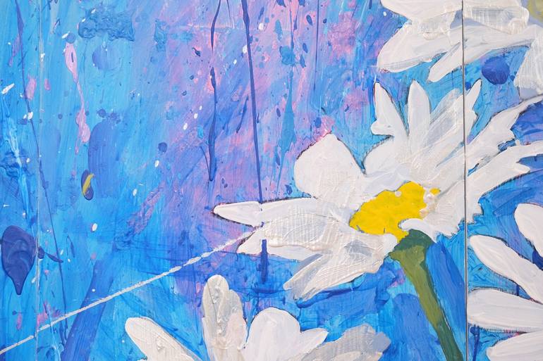 Original Abstract Floral Painting by Ceora Derow