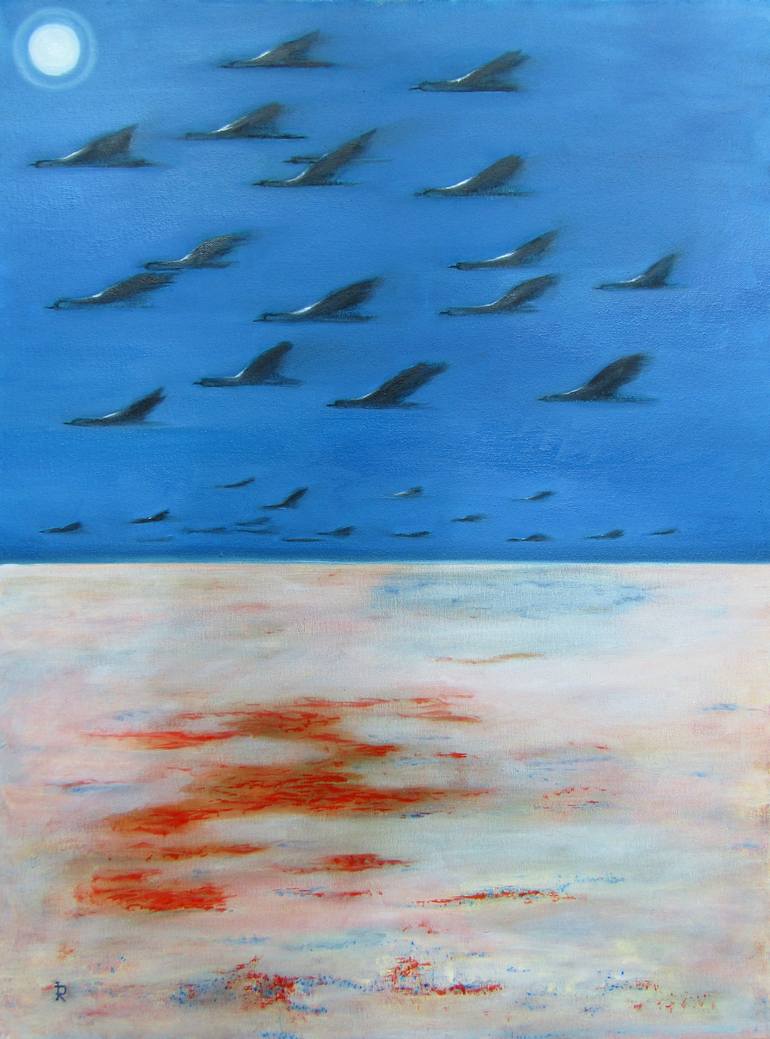 Original Conceptual Nature Painting by Irina Roziti