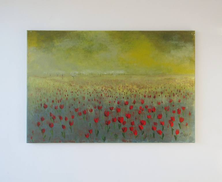 Original Impressionism Landscape Painting by Irina Roziti