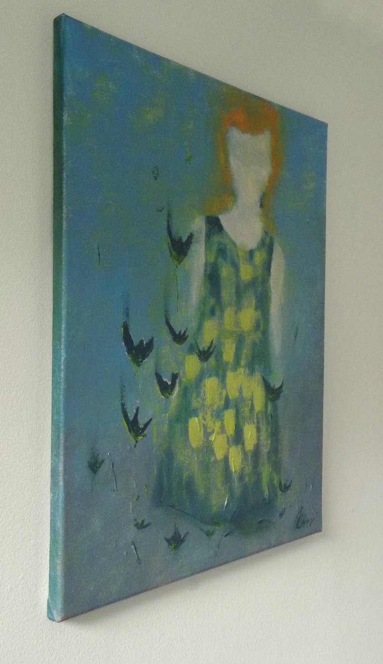 Original Abstract Fashion Painting by Irina Roziti