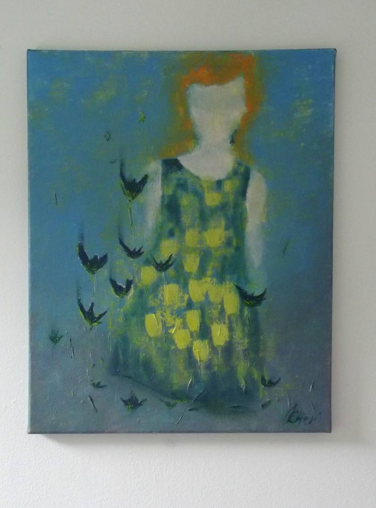 Original Abstract Fashion Painting by Irina Roziti