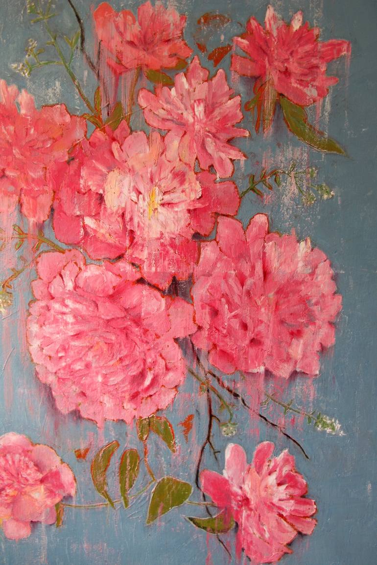 Original Impressionism Floral Painting by Irina Roziti