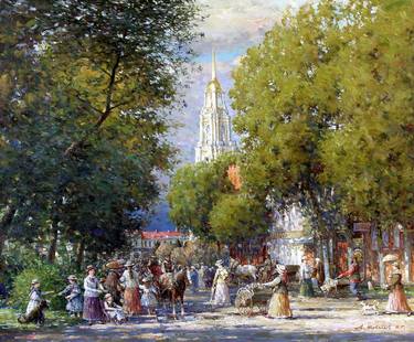 On Kazan in Rybinsk. A canvas, oil 75,5 # 90,8 sm. 2010 thumb