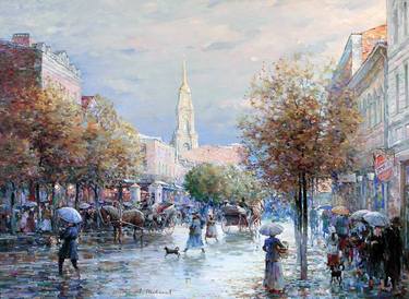 Rain on Krestovoy. A canvas, oil l 63,3 # 85,9 sm. 2010 thumb