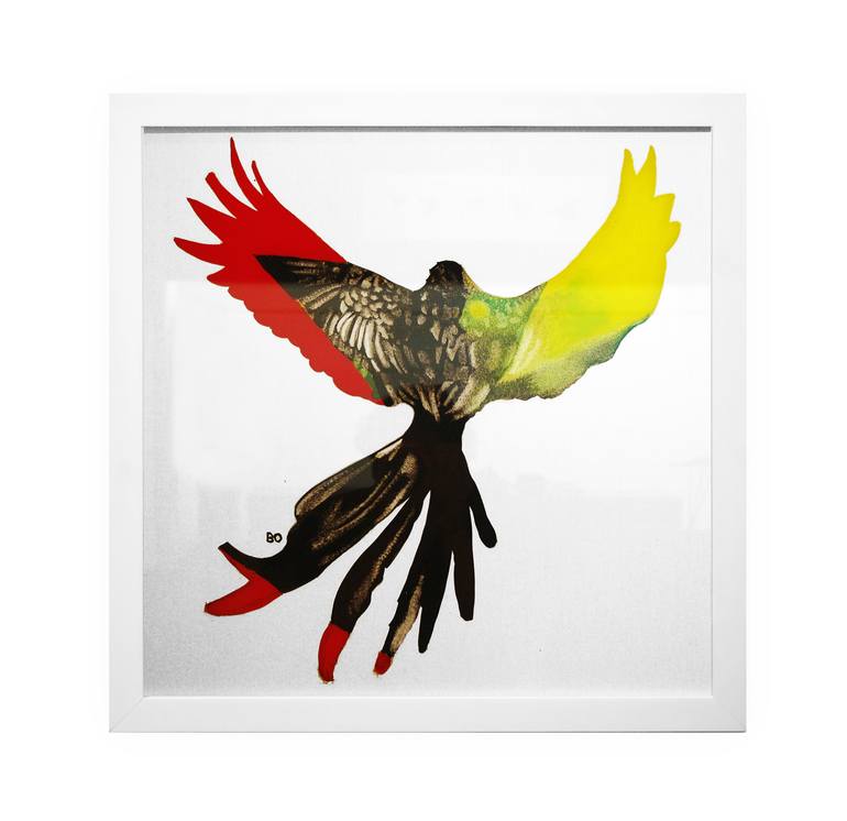 Original Expressionism Animal Painting by Daniel Bo