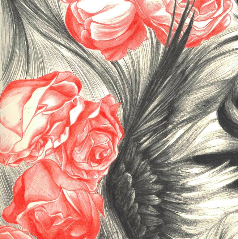 Original Art Deco Botanic Painting by Daniel Bo