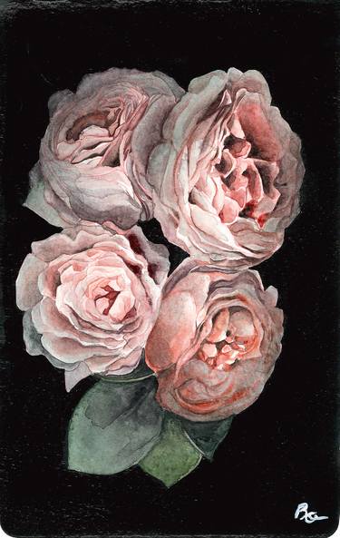 Original Floral Painting by Daniel Bo