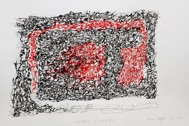 Original Abstract Expressionism Abstract Drawings by Tristan Herftijd