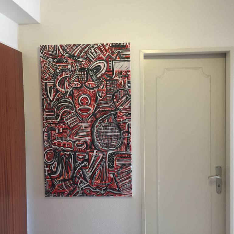 Original Abstract People Painting by Jossy Mayor