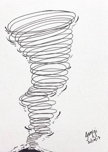 Original Minimalism Abstract Drawings by Gemini Vaghela