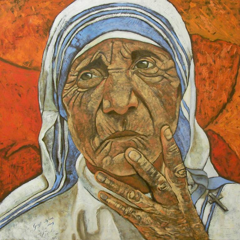 Madre Teresa Di Calcutta Painting By Giosi Costan Saatchi Art