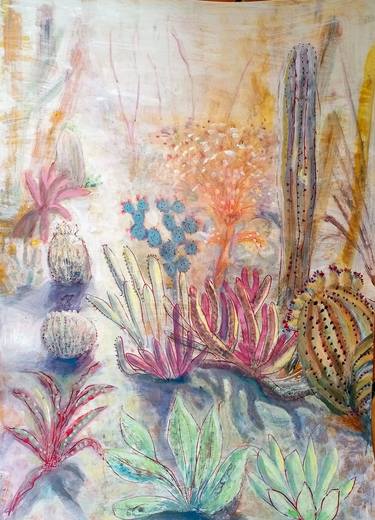 Original Abstract Expressionism Botanic Paintings by Nalini Cook