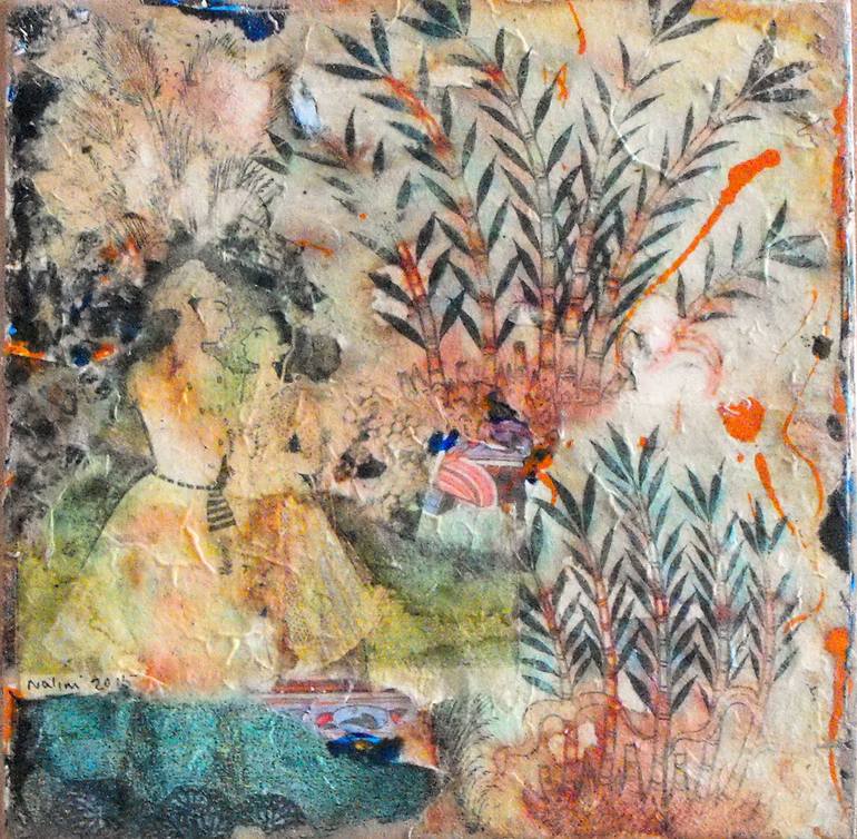 Original Expressionism Love Collage by Nalini Cook