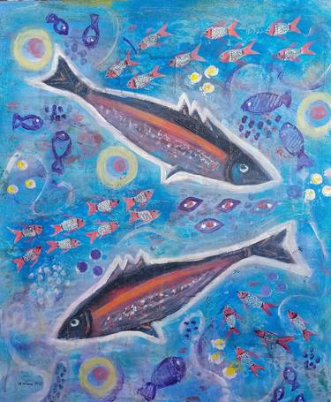 Original Fish Paintings by Nalini Cook